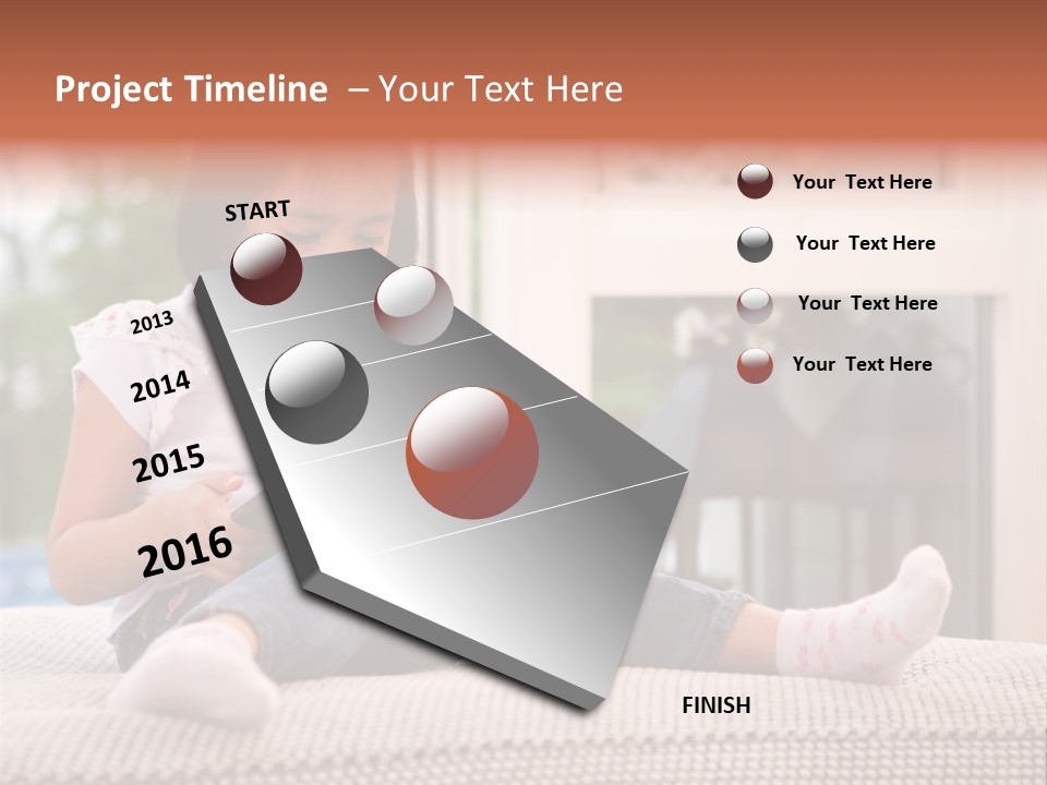 Notebook Person Home PowerPoint Template