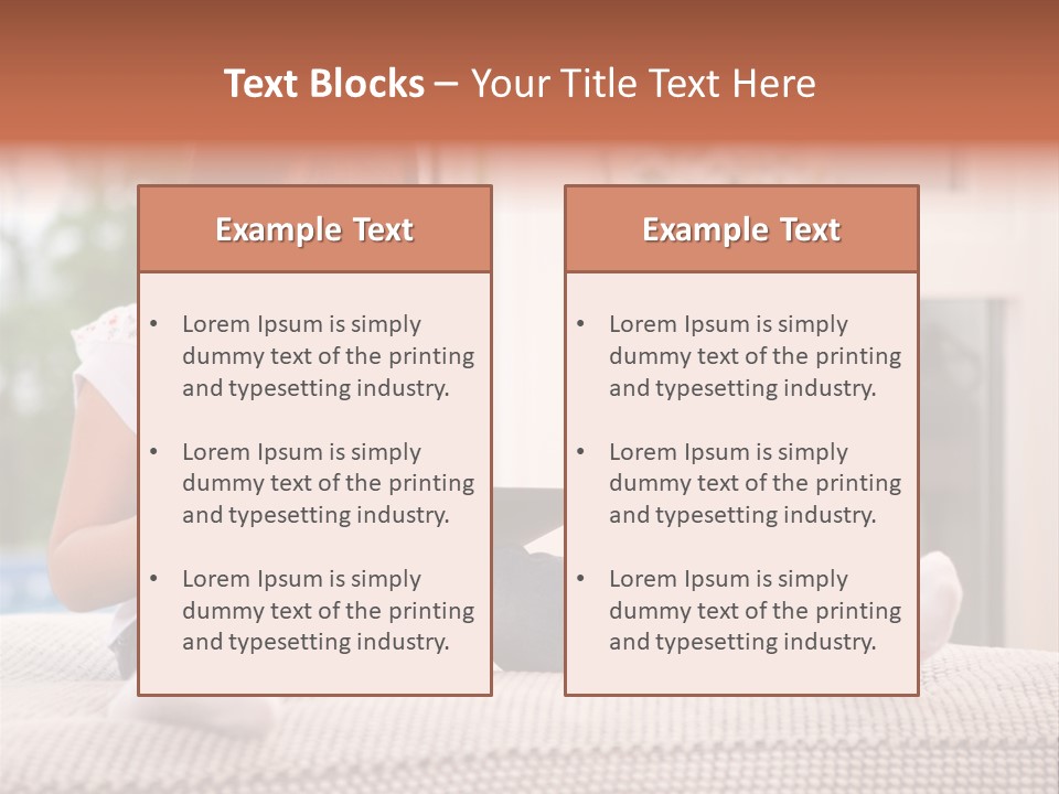 Notebook Person Home PowerPoint Template