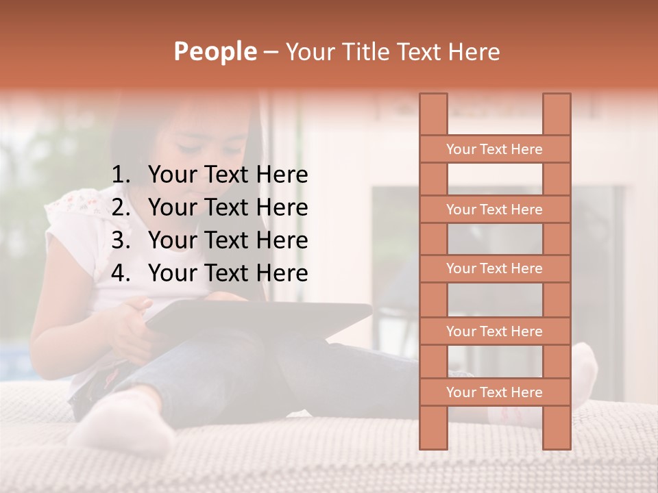 Notebook Person Home PowerPoint Template