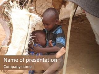 African Dirty Poverty PowerPoint Template