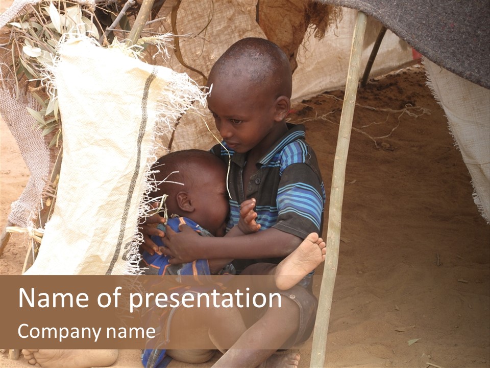 African Dirty Poverty PowerPoint Template