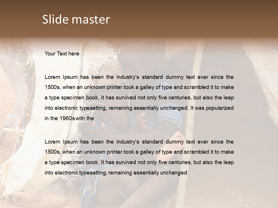 African Dirty Poverty PowerPoint Template