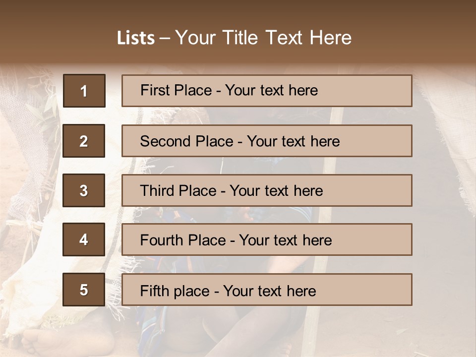 African Dirty Poverty PowerPoint Template