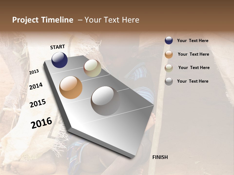 African Dirty Poverty PowerPoint Template