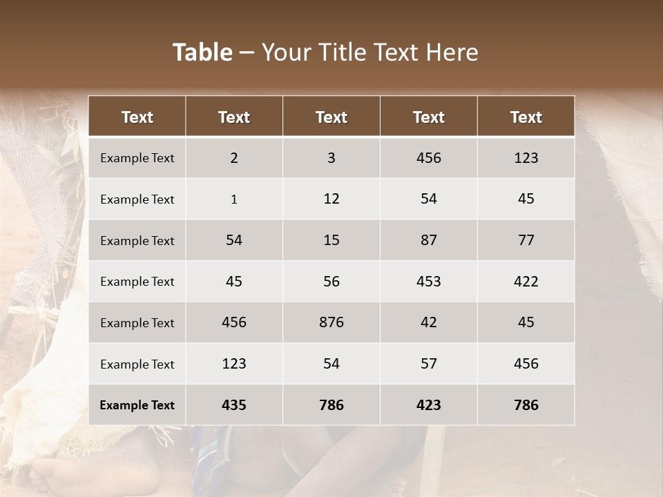 African Dirty Poverty PowerPoint Template