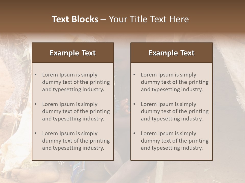 African Dirty Poverty PowerPoint Template