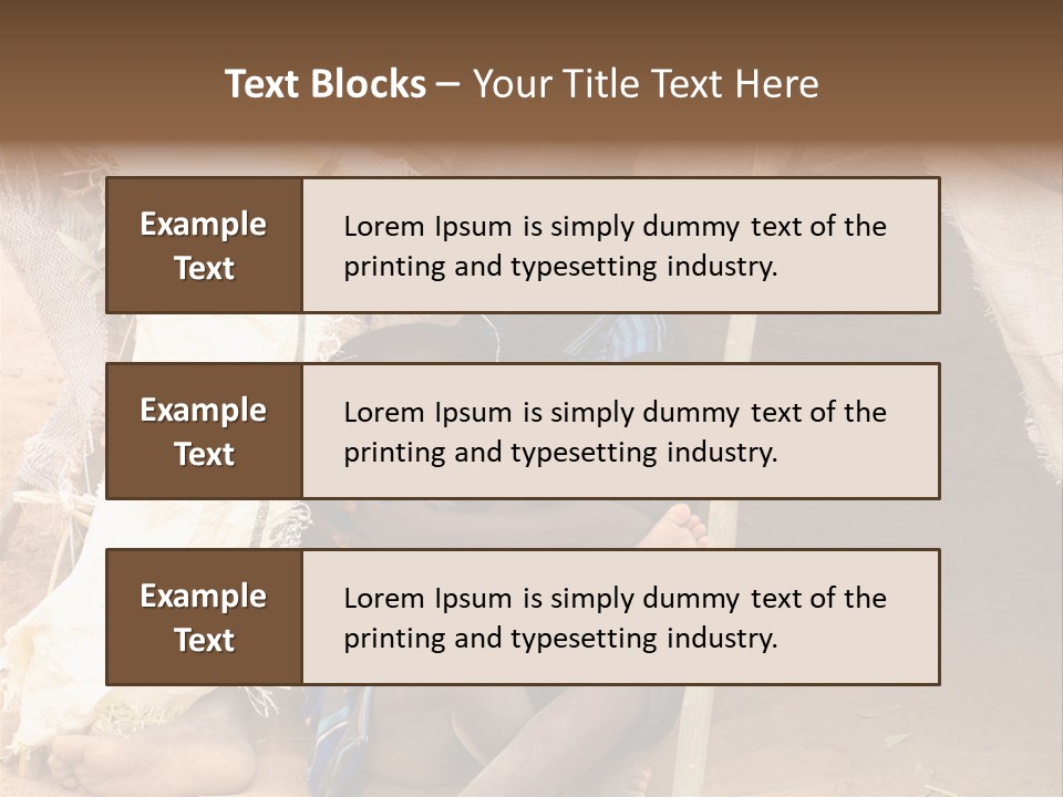 African Dirty Poverty PowerPoint Template