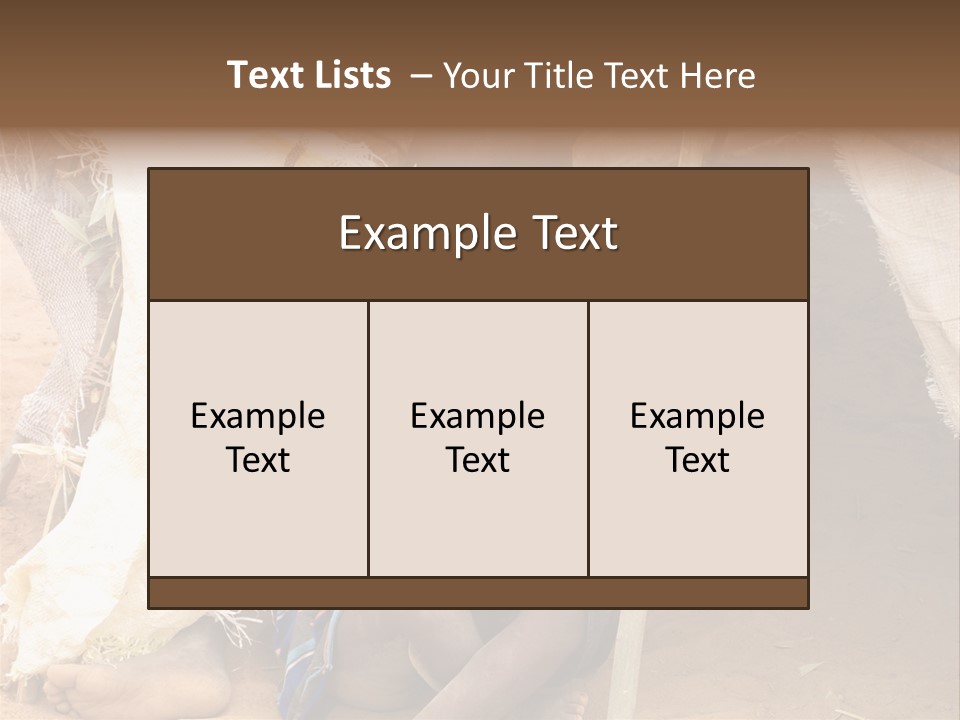 African Dirty Poverty PowerPoint Template