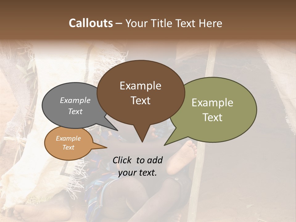 African Dirty Poverty PowerPoint Template