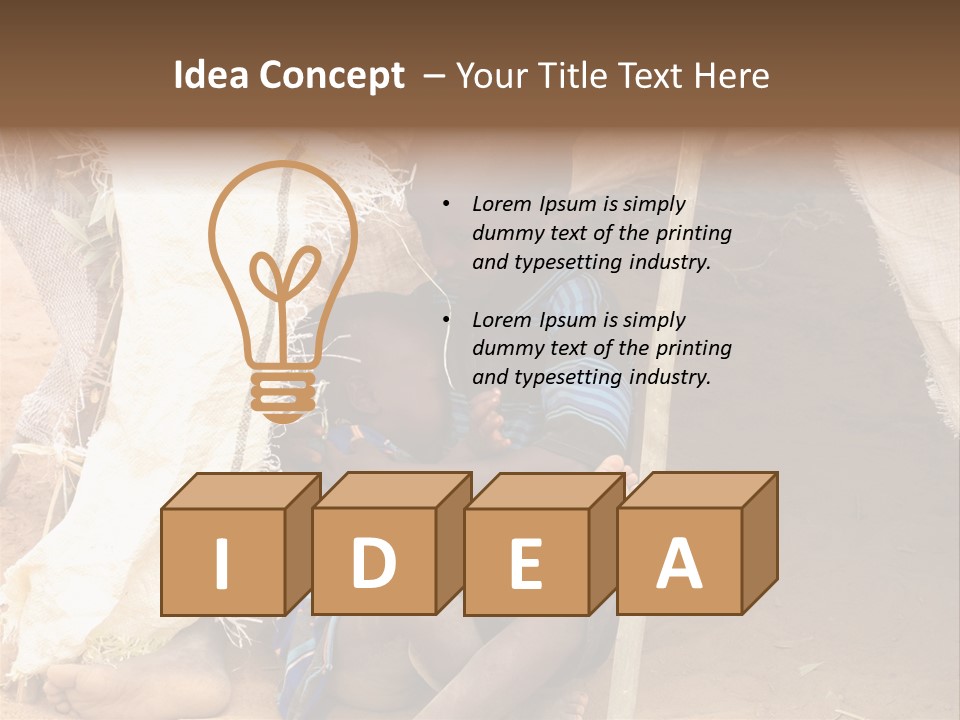 African Dirty Poverty PowerPoint Template