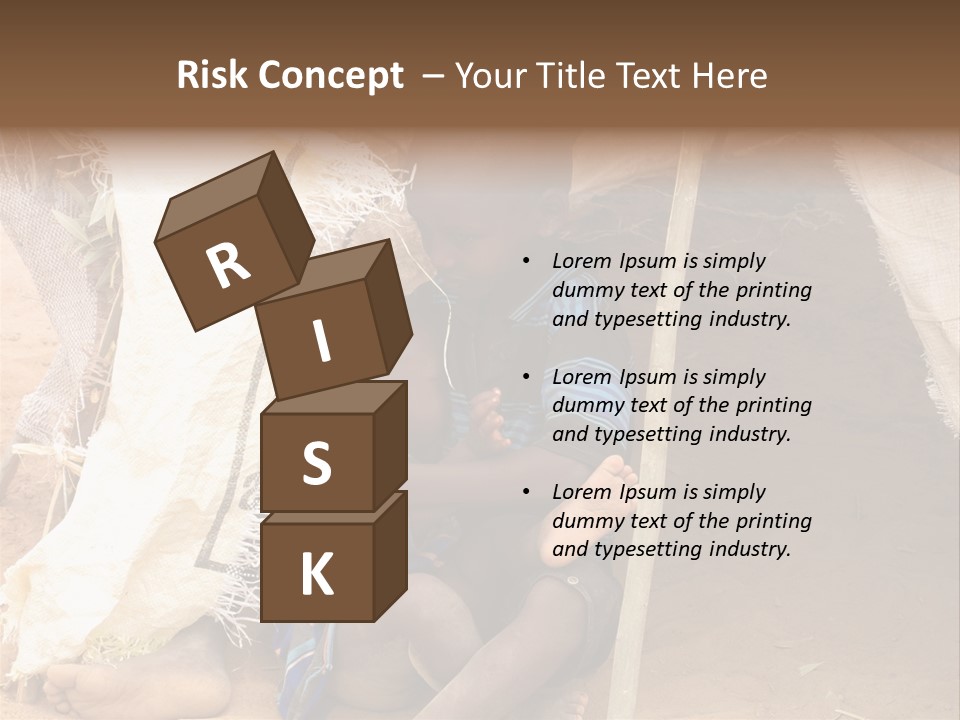 African Dirty Poverty PowerPoint Template