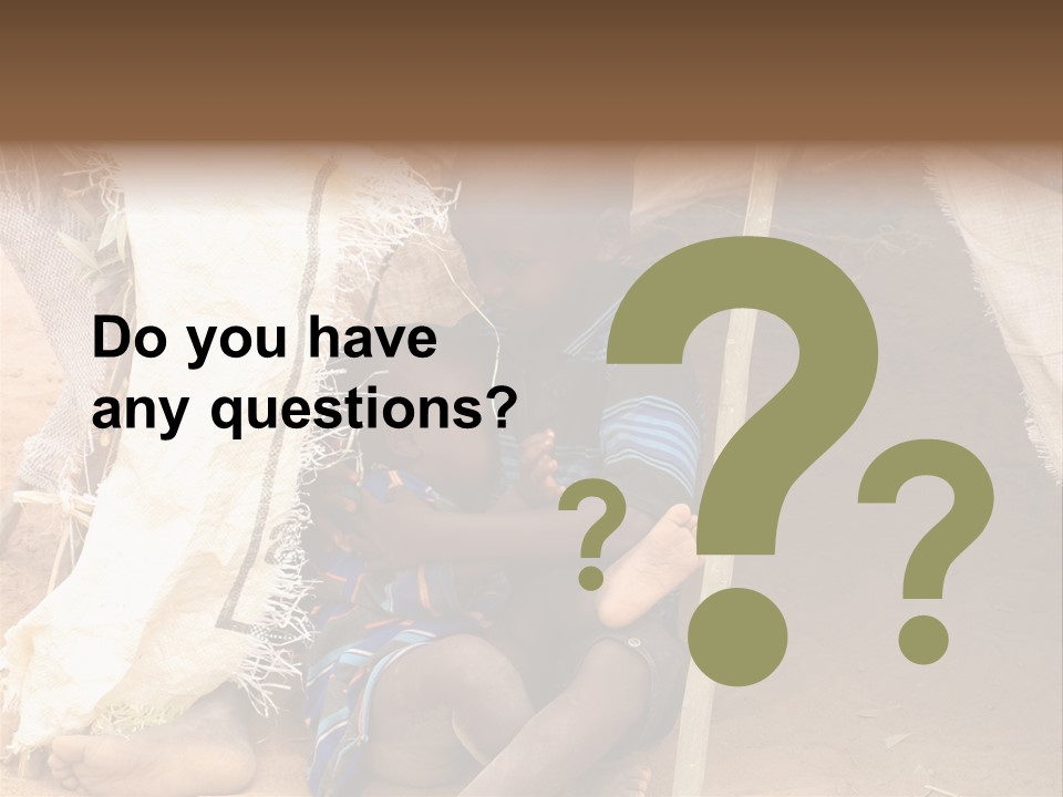 African Dirty Poverty PowerPoint Template