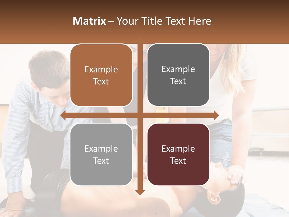 Chest Compression Teenagers Children PowerPoint Template