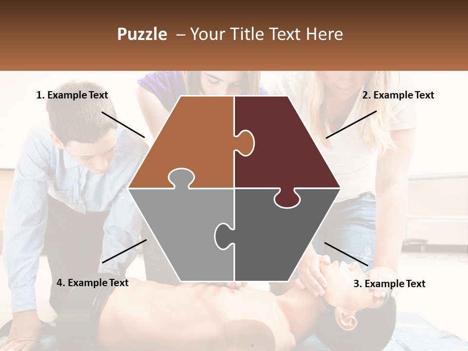 Chest Compression Teenagers Children PowerPoint Template