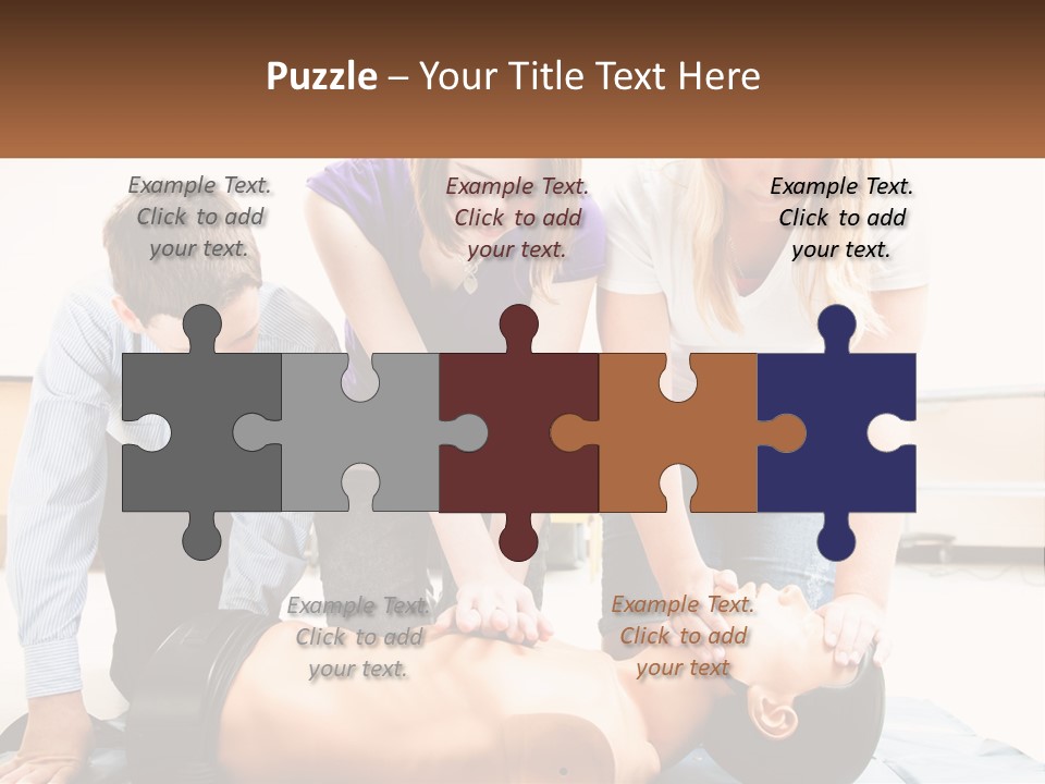 Chest Compression Teenagers Children PowerPoint Template