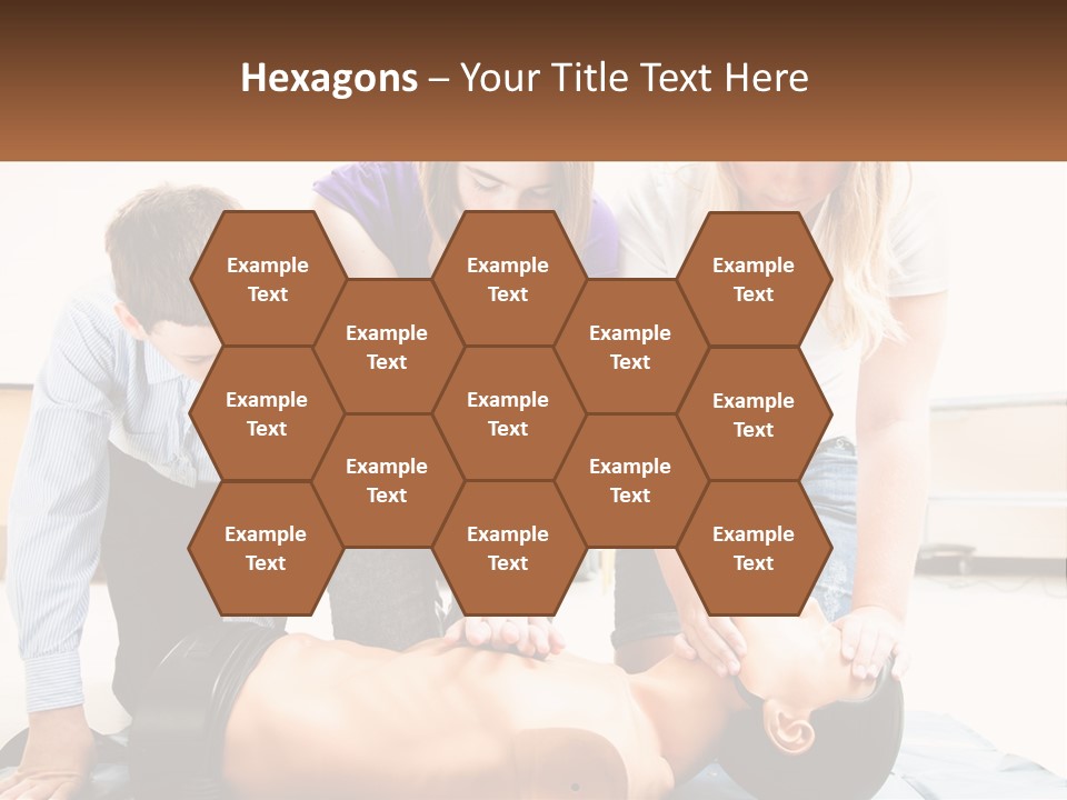 Chest Compression Teenagers Children PowerPoint Template