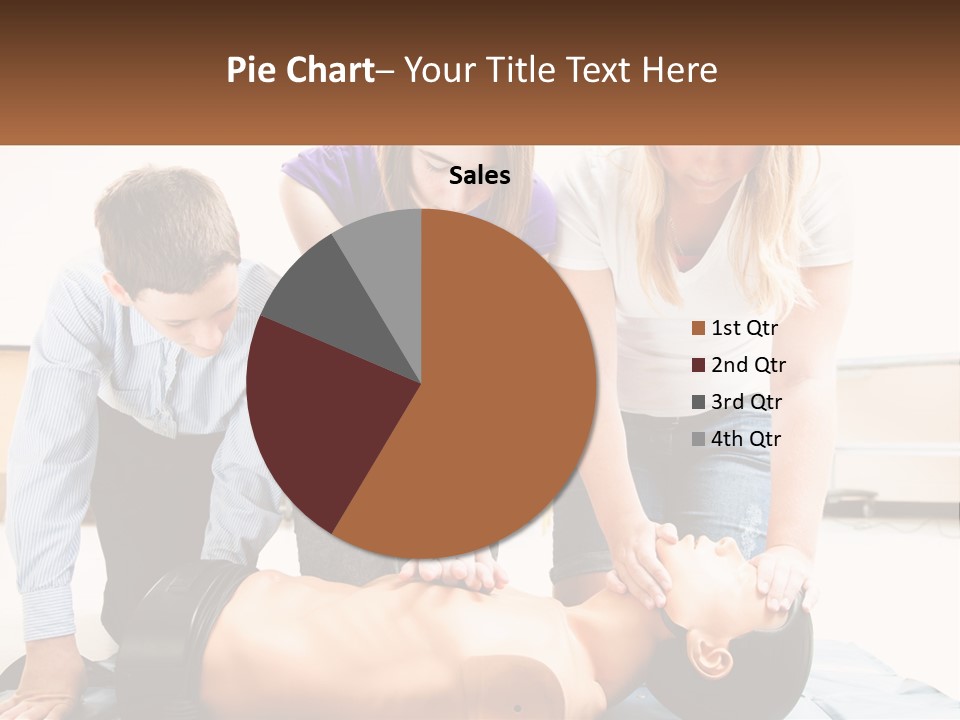 Chest Compression Teenagers Children PowerPoint Template
