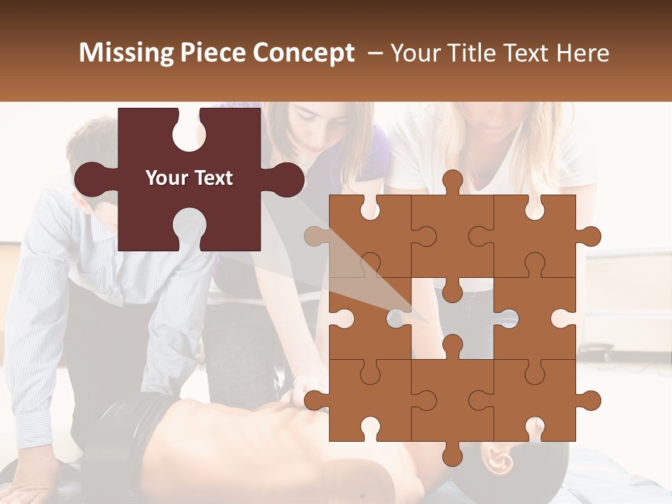 Chest Compression Teenagers Children PowerPoint Template