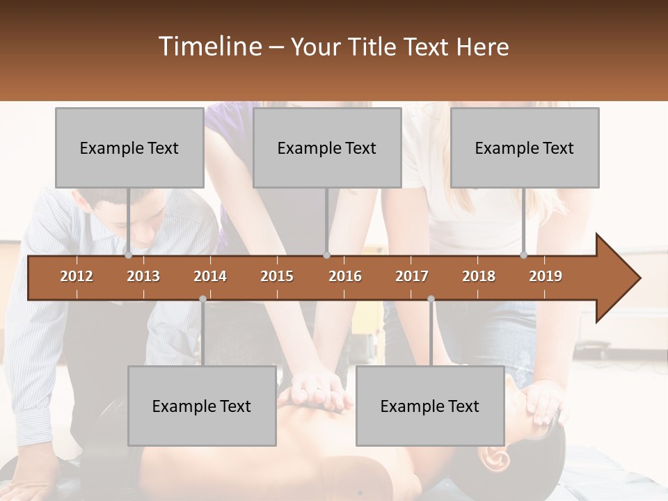 Chest Compression Teenagers Children PowerPoint Template