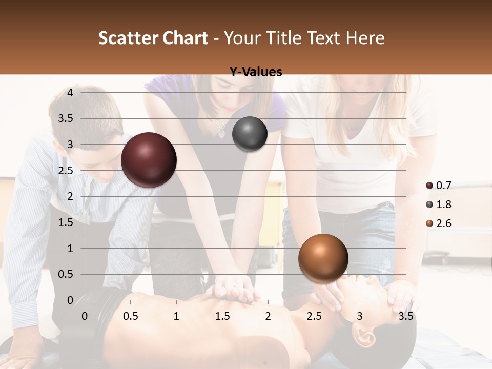 Chest Compression Teenagers Children PowerPoint Template