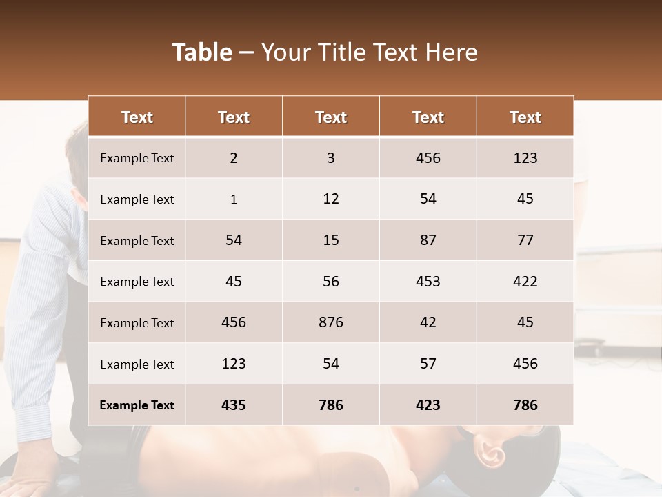 Chest Compression Teenagers Children PowerPoint Template