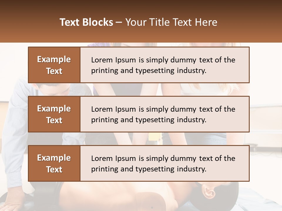 Chest Compression Teenagers Children PowerPoint Template