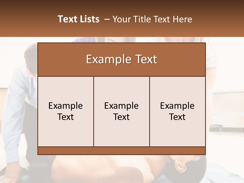 Chest Compression Teenagers Children PowerPoint Template
