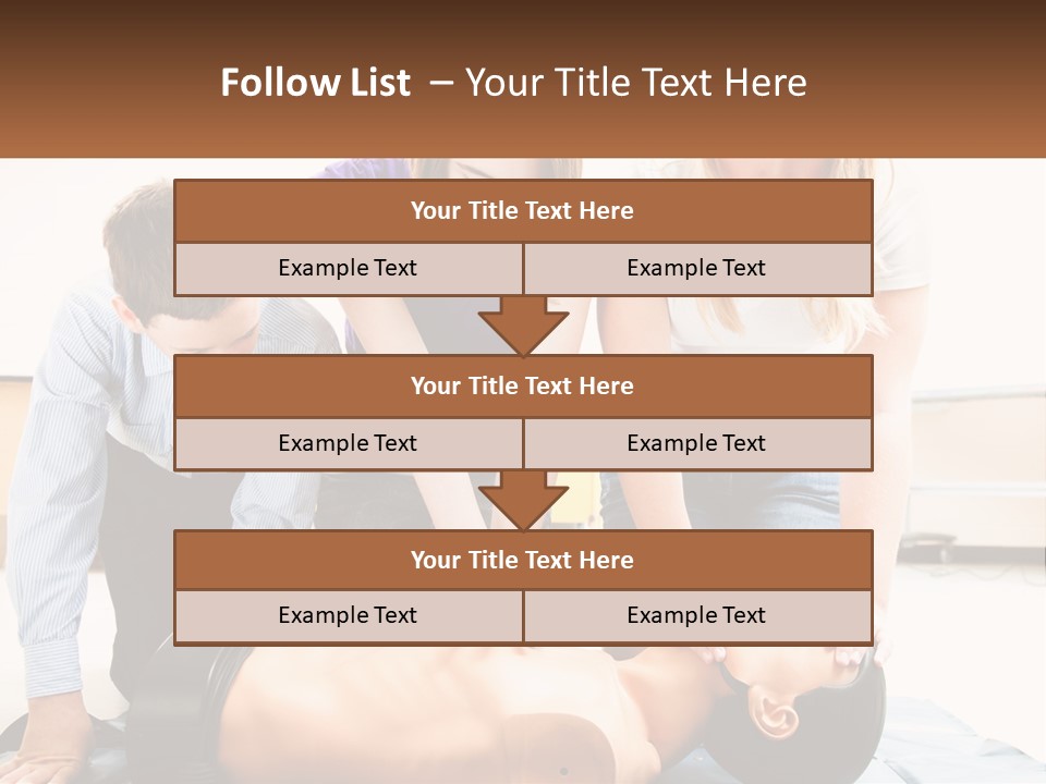 Chest Compression Teenagers Children PowerPoint Template