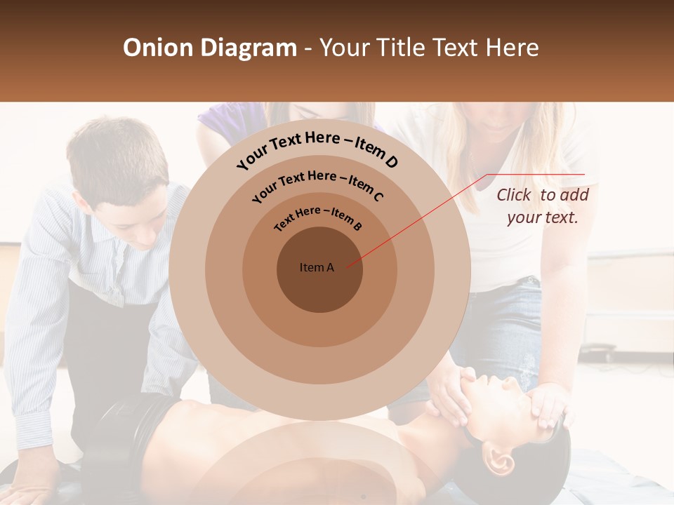Chest Compression Teenagers Children PowerPoint Template
