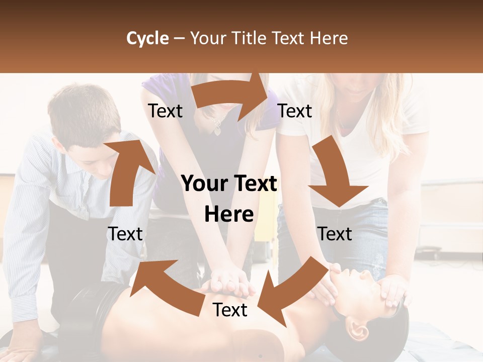 Chest Compression Teenagers Children PowerPoint Template