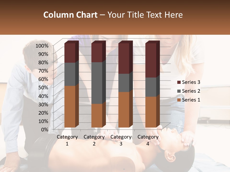 Chest Compression Teenagers Children PowerPoint Template