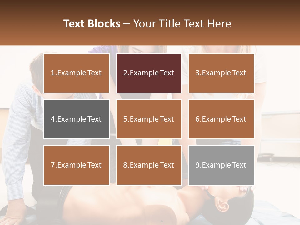 Chest Compression Teenagers Children PowerPoint Template