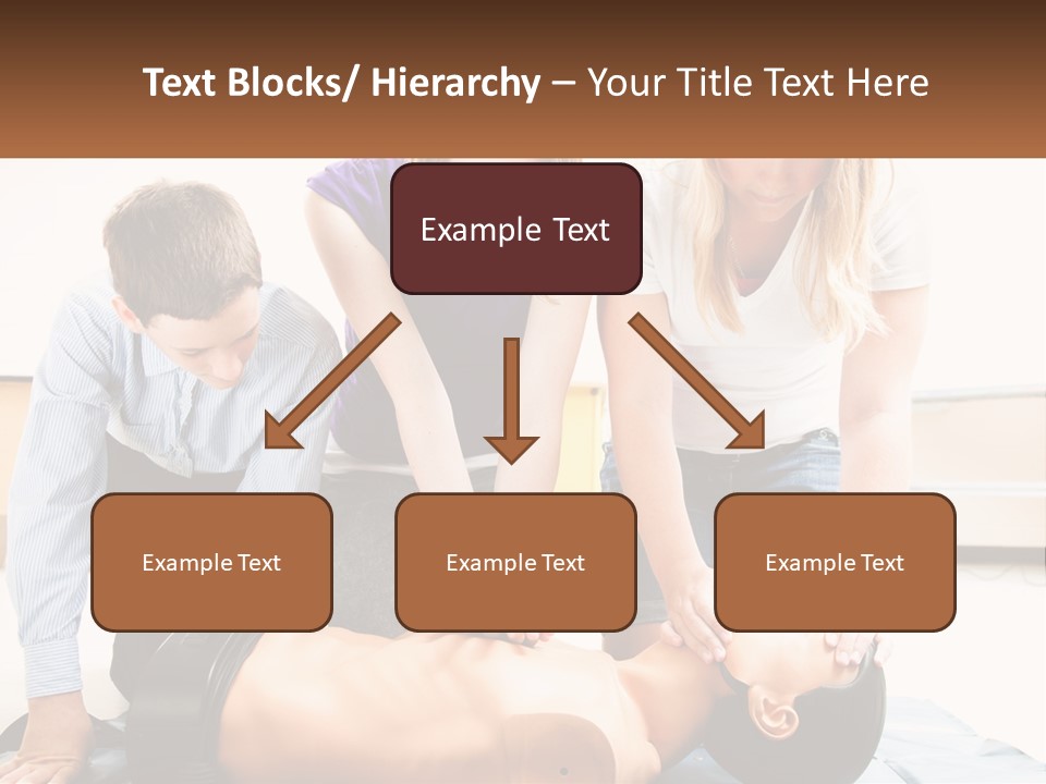 Chest Compression Teenagers Children PowerPoint Template