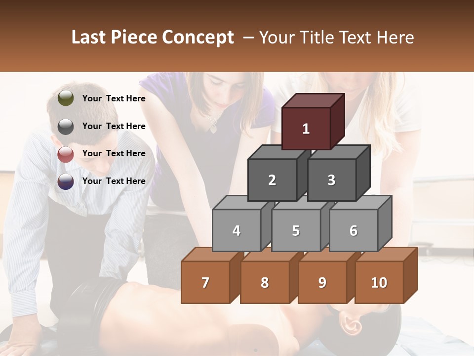 Chest Compression Teenagers Children PowerPoint Template