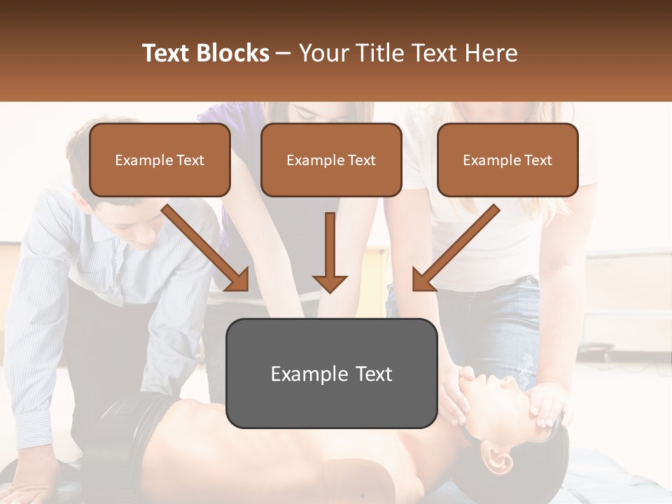 Chest Compression Teenagers Children PowerPoint Template