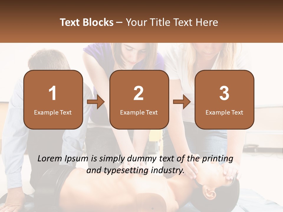 Chest Compression Teenagers Children PowerPoint Template