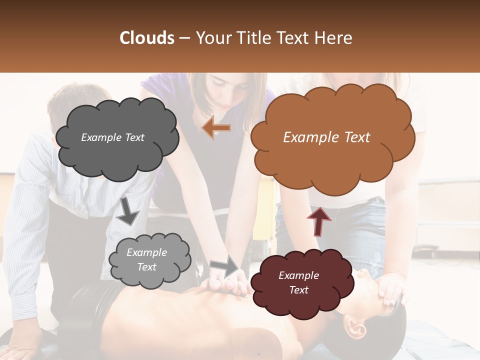 Chest Compression Teenagers Children PowerPoint Template