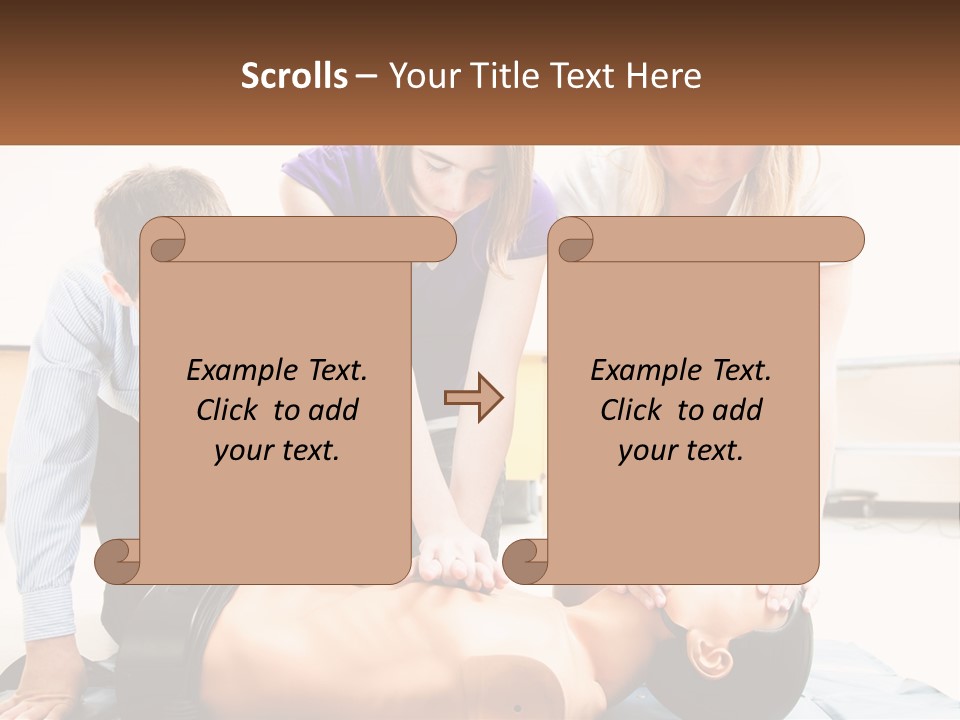 Chest Compression Teenagers Children PowerPoint Template