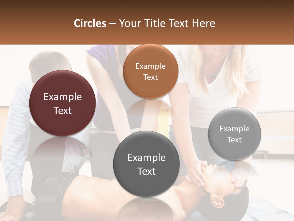 Chest Compression Teenagers Children PowerPoint Template