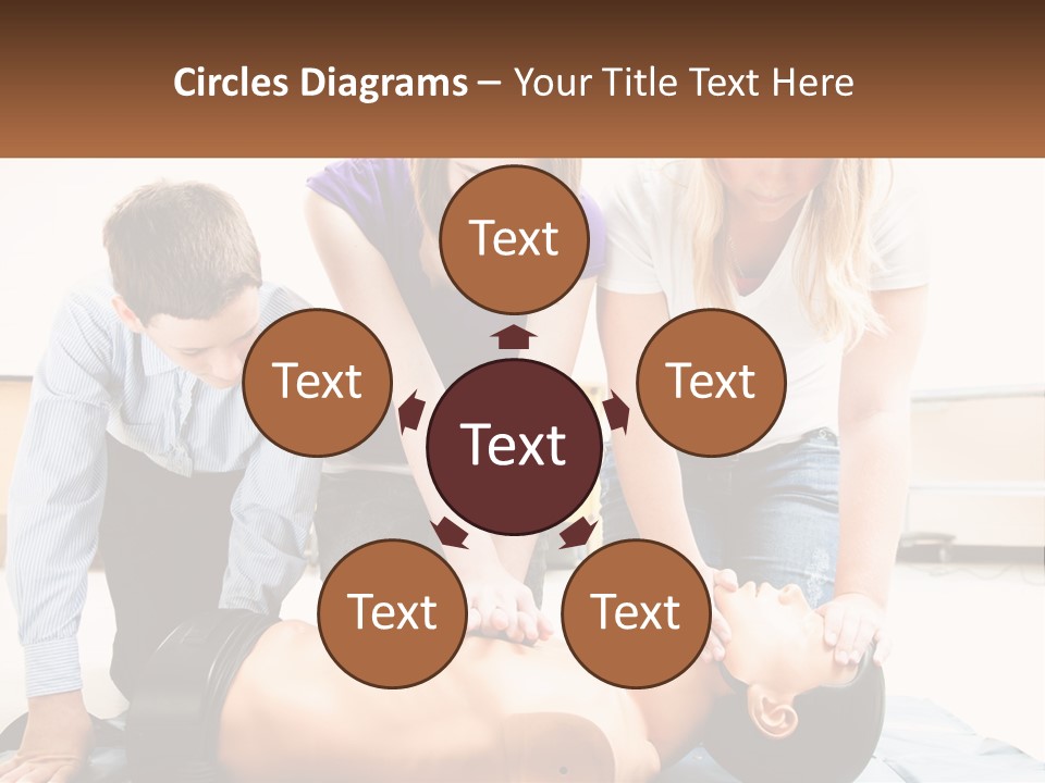 Chest Compression Teenagers Children PowerPoint Template