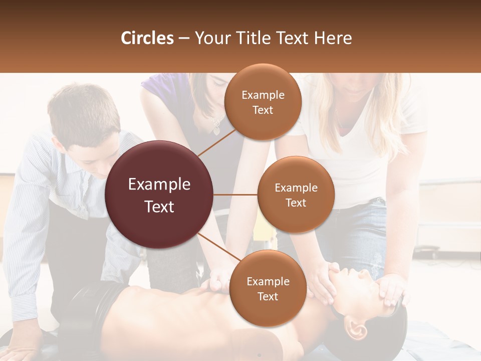 Chest Compression Teenagers Children PowerPoint Template