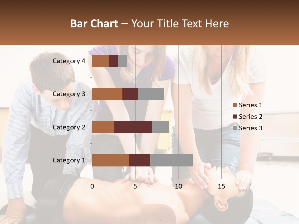 Chest Compression Teenagers Children PowerPoint Template