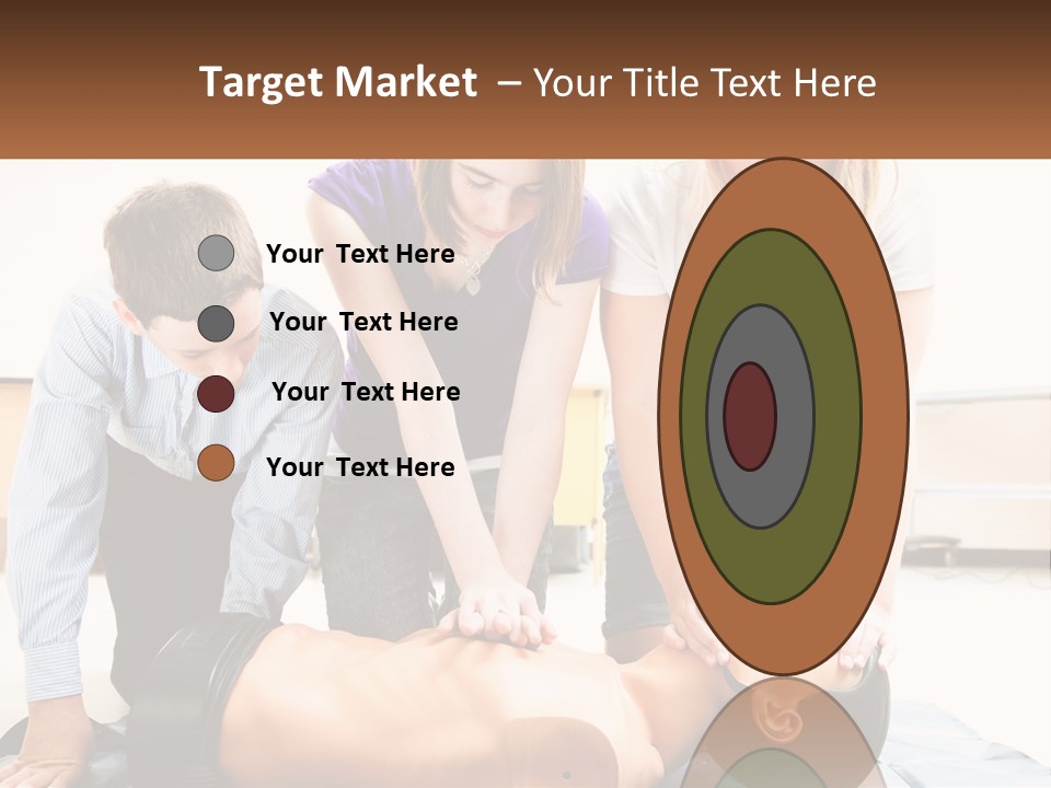 Chest Compression Teenagers Children PowerPoint Template