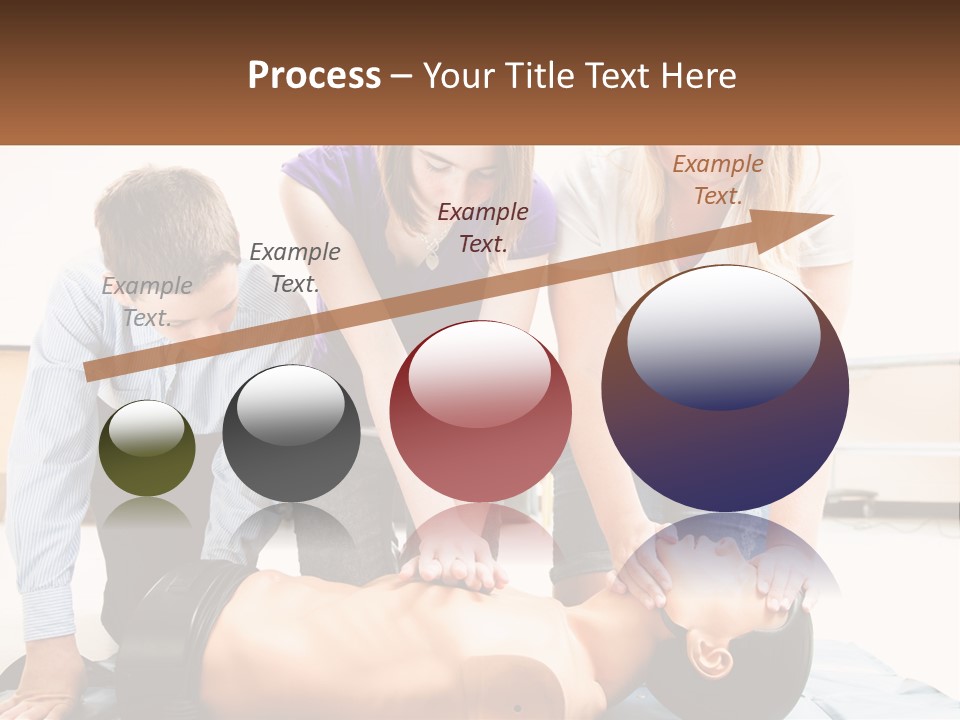Chest Compression Teenagers Children PowerPoint Template