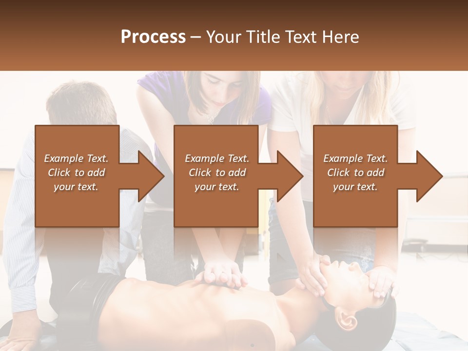 Chest Compression Teenagers Children PowerPoint Template
