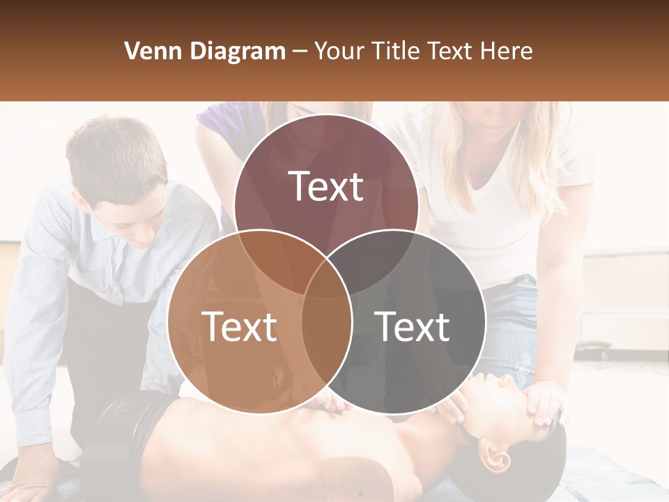 Chest Compression Teenagers Children PowerPoint Template