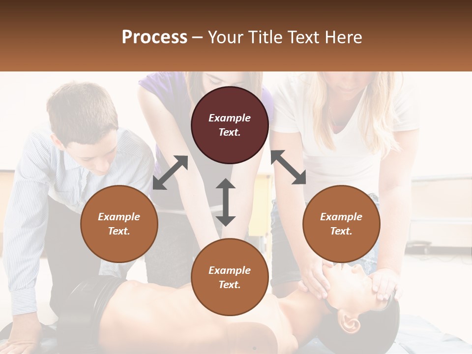 Chest Compression Teenagers Children PowerPoint Template