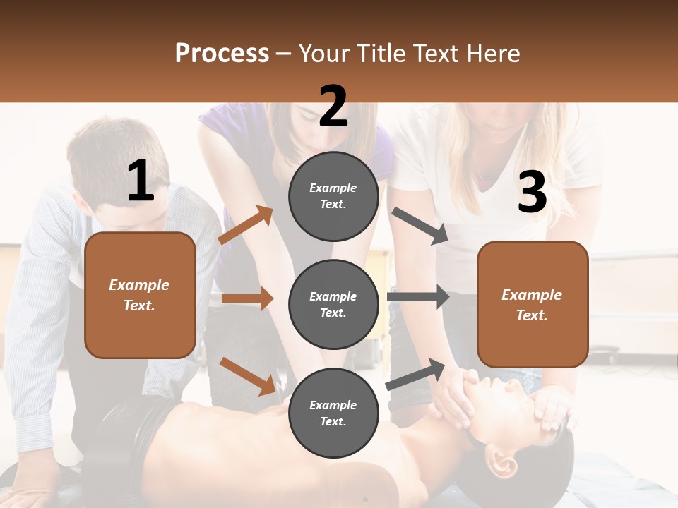 Chest Compression Teenagers Children PowerPoint Template