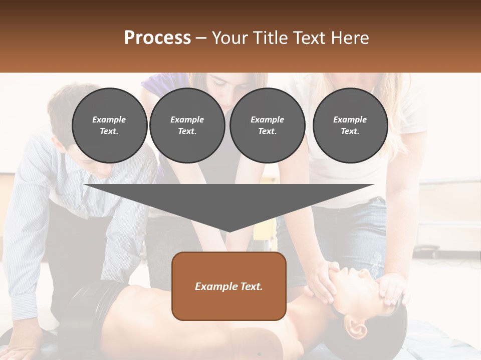 Chest Compression Teenagers Children PowerPoint Template