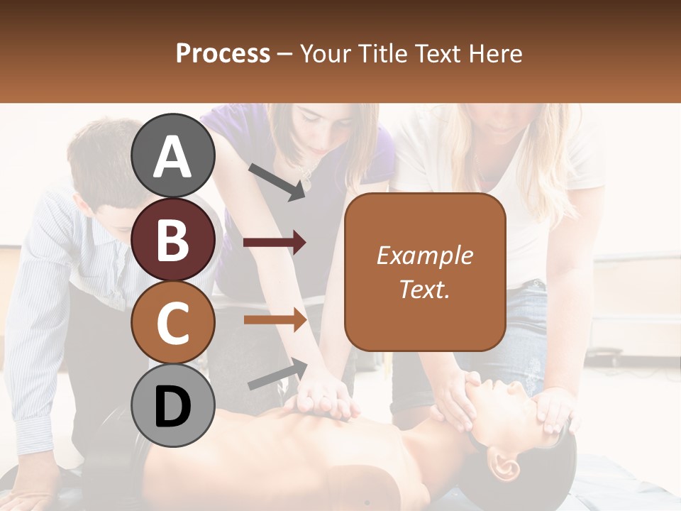 Chest Compression Teenagers Children PowerPoint Template